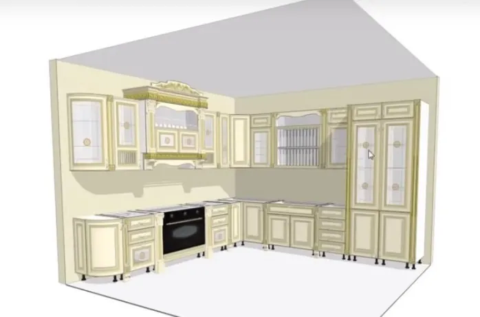 Режим в 2D и 3D в KitchenDrow
