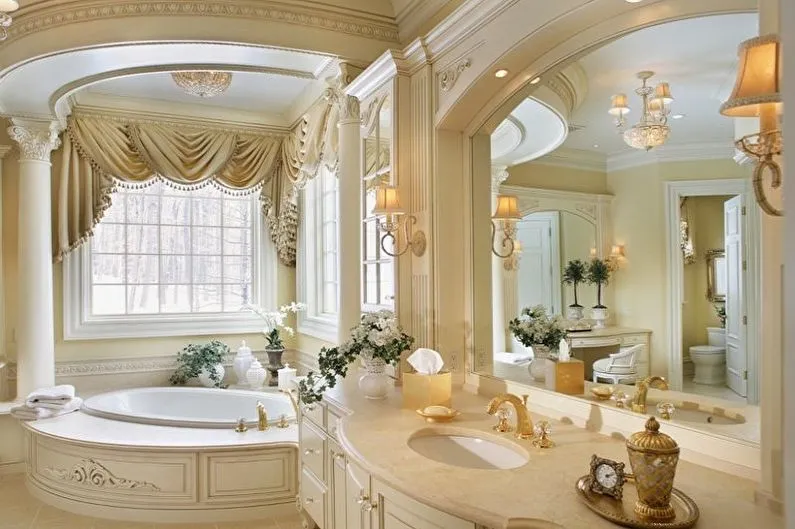 Ванная комната - Дизайн квартиры в классическом стиле