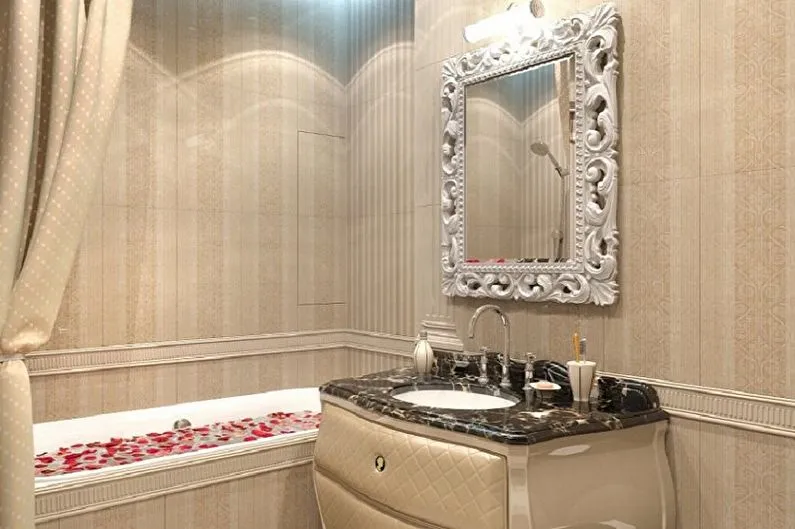 Ванная комната - Дизайн квартиры в классическом стиле
