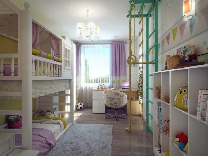 длинная спальня