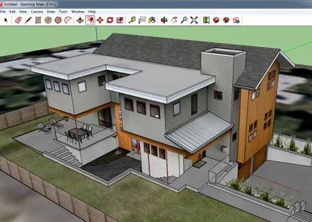 планировка дома Google SketchUp