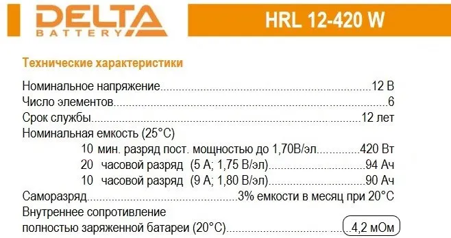 внутреннее сопротивление акумулятора