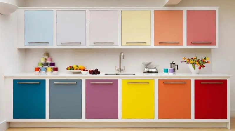 в какой цвет покрасить стены в кухне