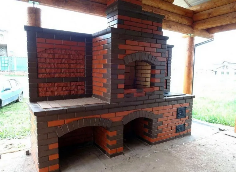 мангальная зона из кирпича своими руками