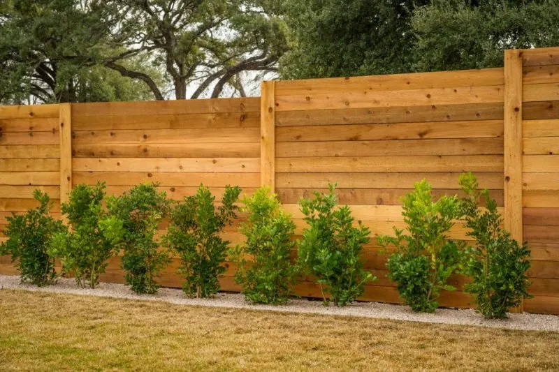 Забор деревянный фронт