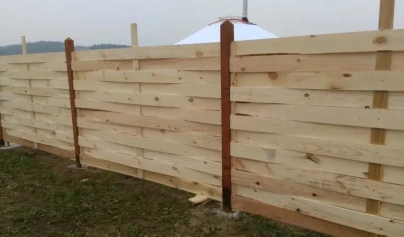 Забор из 150 дюймовки