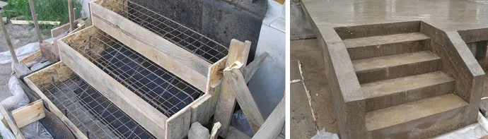 Крыльцо из бетонного раствора