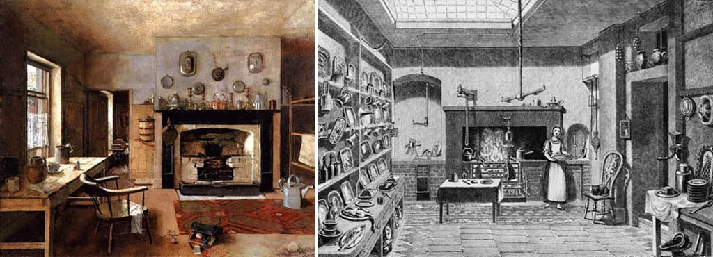 Интерьеры старинных кухонь
