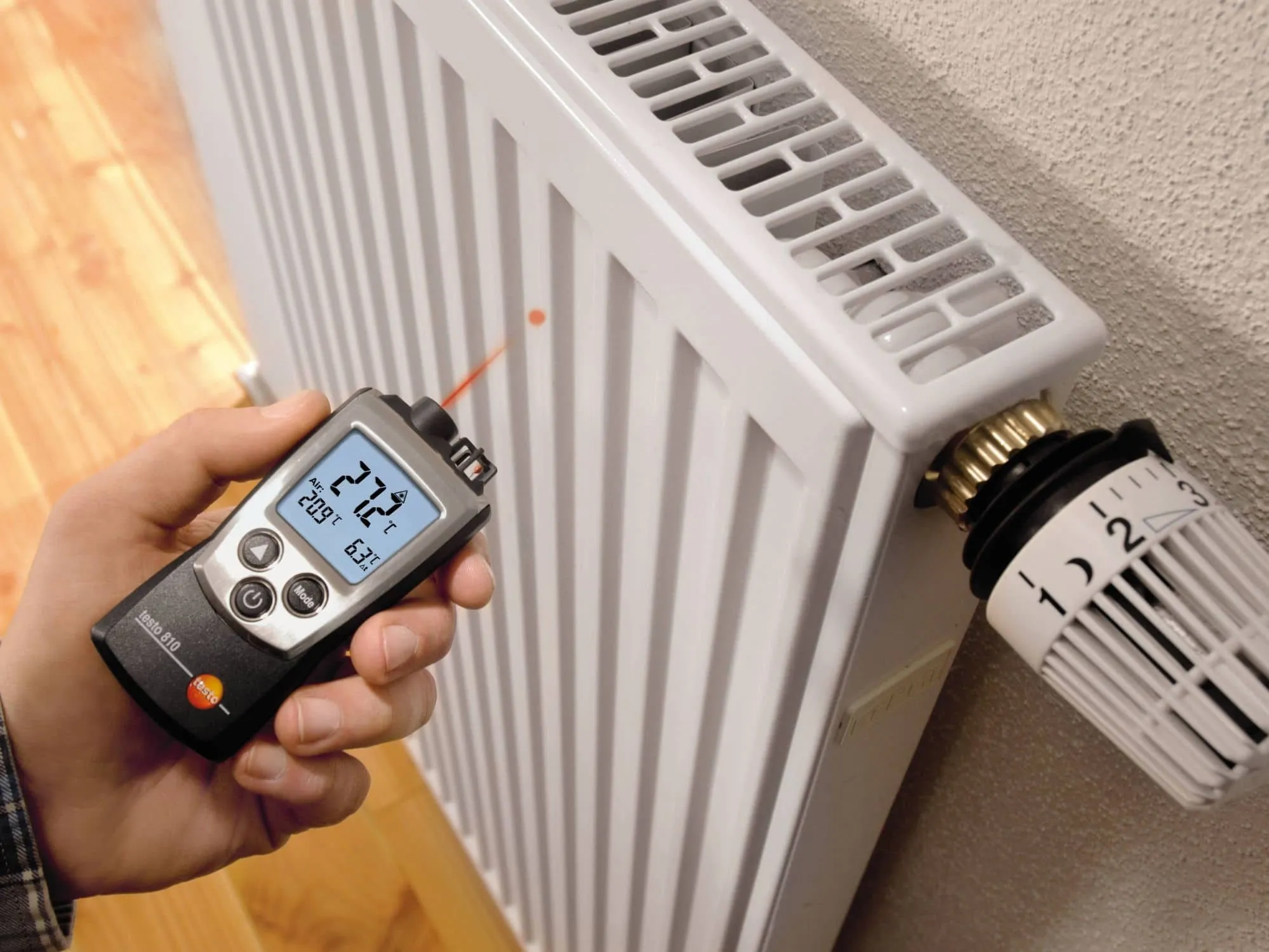 Измерение температуры радиаторов