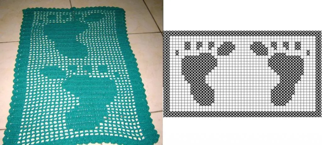 коврик из пакетов