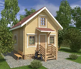 Проект дома Дачный домик «Пряничный»