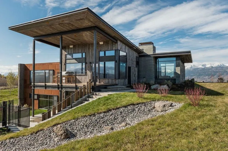 Современный горный дом (Modern Mountain) в США от Pearson Design Group.