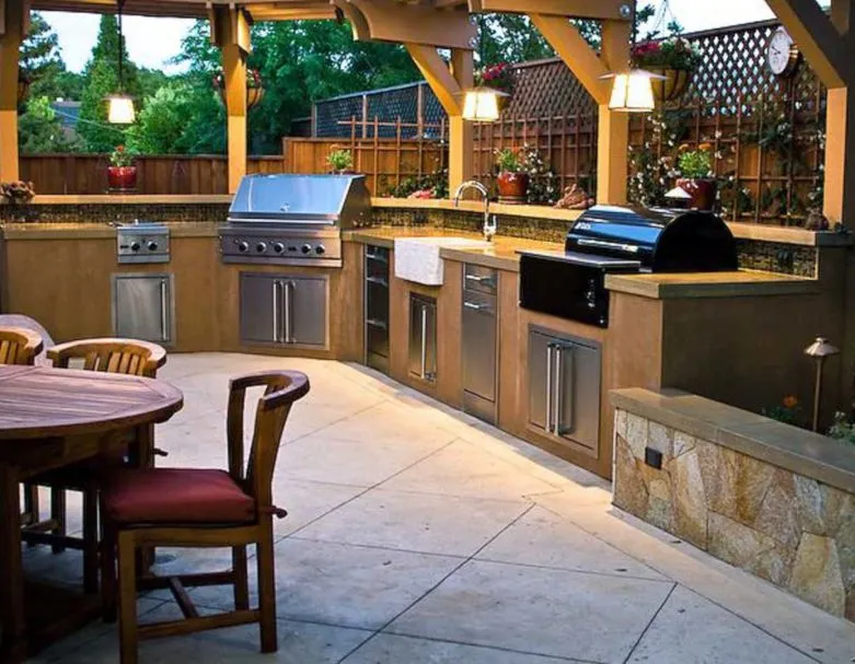 Летняя кухня на даче своими руками: функционал, планировка, выбор типа конструкции и этапы строительства