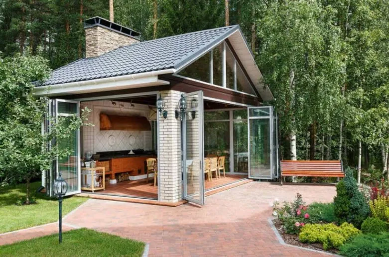 Летняя кухня на даче своими руками: функционал, планировка, выбор типа конструкции и этапы строительства