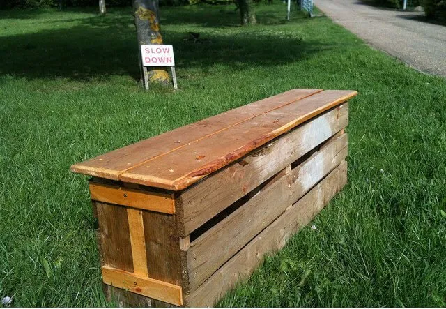 Скамейка из поддонов своими руками - пошаговая инструкция, фото