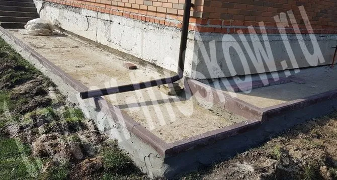 установка бордюра