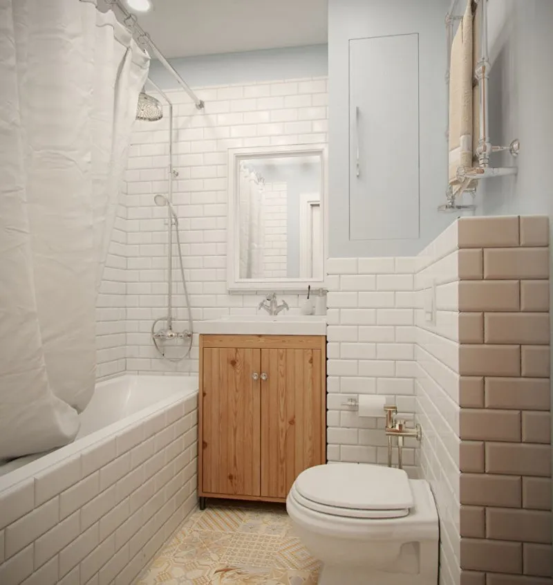 Дизайн ванны 2 кв. м. - практичные идеи планировки и создания уникального дизайна ванной комнаты, 140 фото
