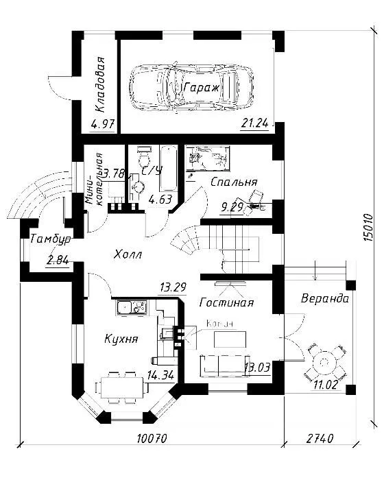 планировки домов и коттеджей с двумя этажами
