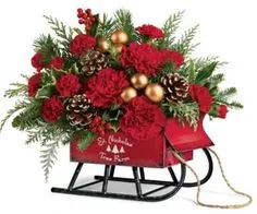 Christmas Centerpieces, Christmas Lights, Holiday Flower