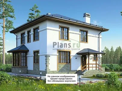 Фото проекта дома из кирпича 45-67