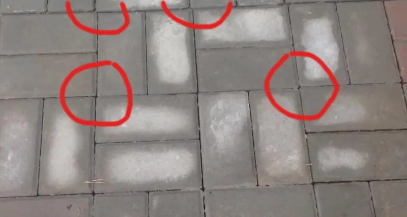 Кривой шов на площадке 