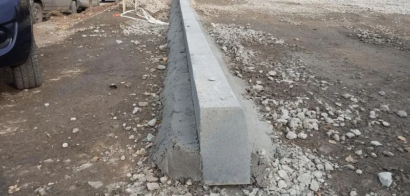 Установка бордюров