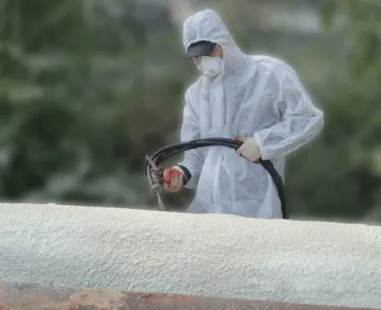 Пеностекло для утепления наружного участка водопровода Напыление пенополиуретана на водпроводные трубы