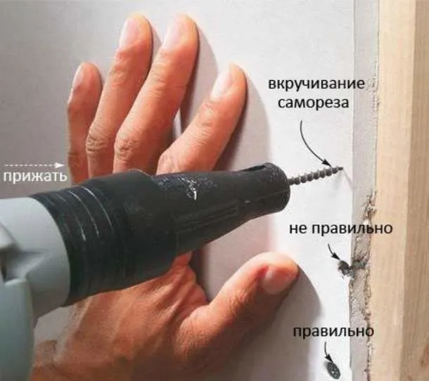 kreplenie k derevyannoj stene na samorezy