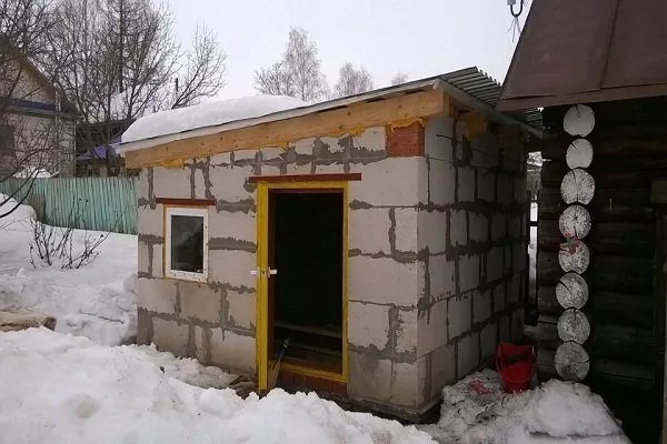  Курятник из шлакоблоков