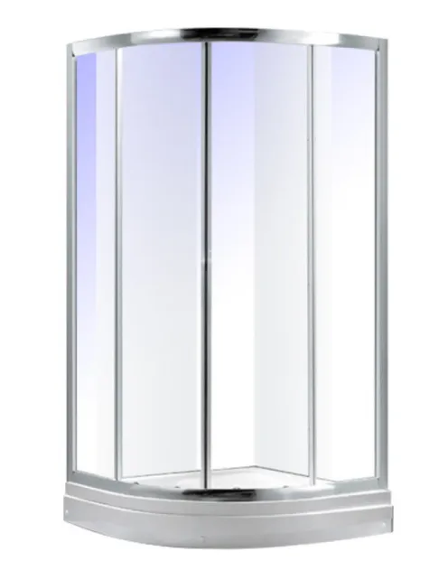Maroni ULR-090 низкий поддон 90см*90см хром прозрачное