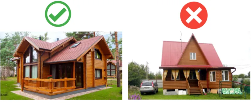Цветные или белые окна в коттедж