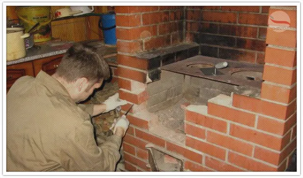 очищаем от старого раствора