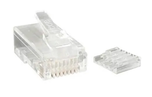 В 6 и 7 категории 8p8c RJ45 идет в комплекте пластиковая вставка для укладки 8 жил 