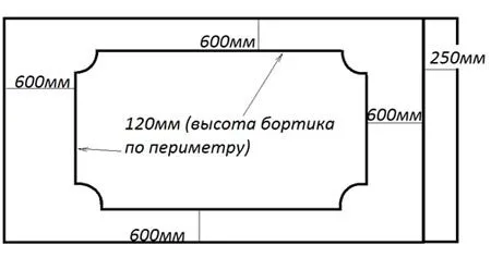 чертеж короб освещения