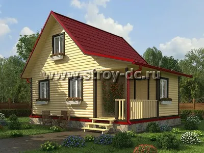 Дома из бруса 6х8 под ключ – Проекты и ... Дома из бруса 6х8 под ключ – Проекты и ...