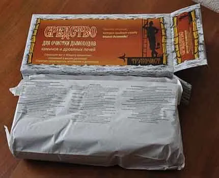 Препарат для чистки дымохода от сажи Средства для химической очистки