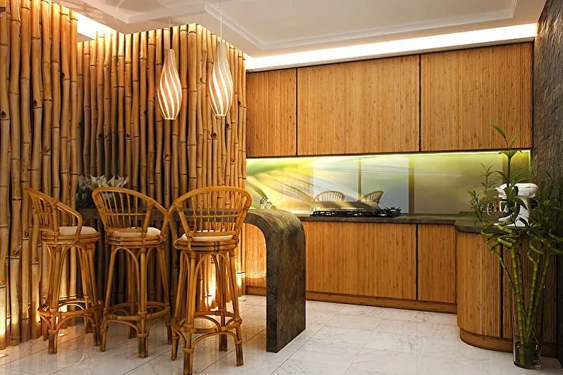 Виды стеновых панелей для внутренней отделки - Бамбуковые панели