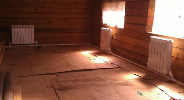 Расположение отопительных приборов по контуру дома