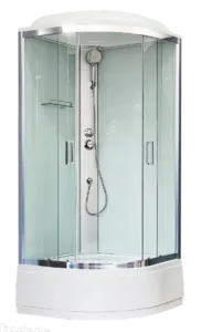 Душевая кабина Royal Bath СК RB90CK5-WT-CH 90x90