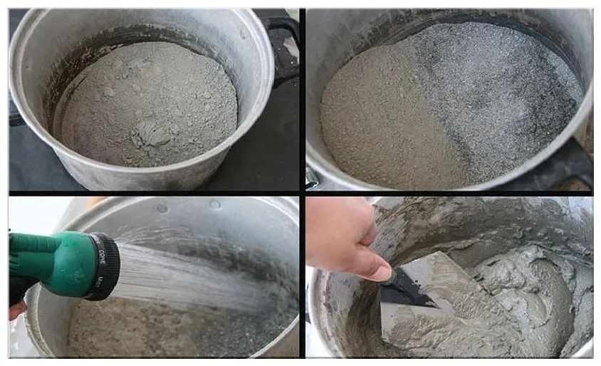 Замешивание раствора