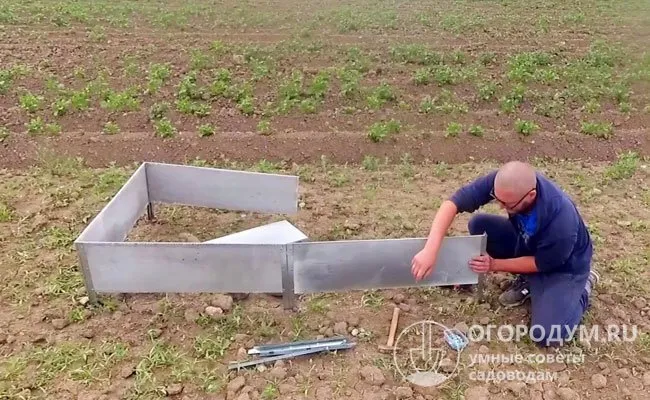 Сборку лучше проводить рядом с подготовленным местом