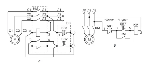 Схемы включения контакторов и пускателей — устройство, выбор и ...