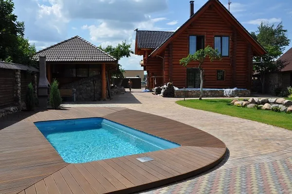 Сауна на доблести 27. Каркасная баня с бассейном. Баня и бассейн на участке. Зона отдыха у бассейна. Баня и бассейн на участке.